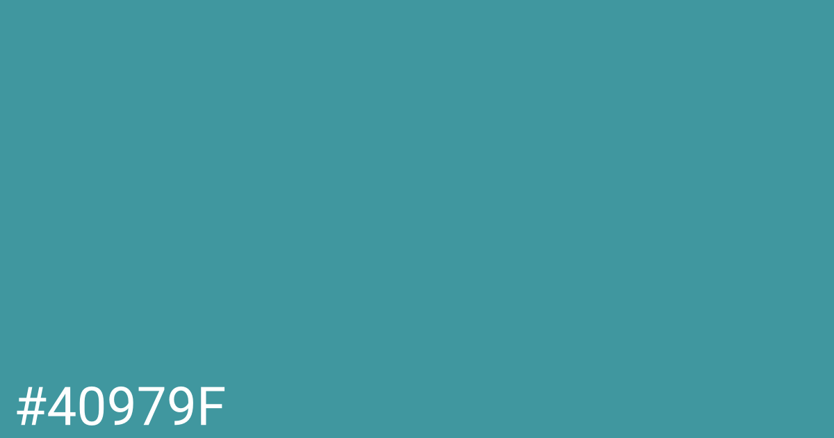 Hex color #40979f graphic