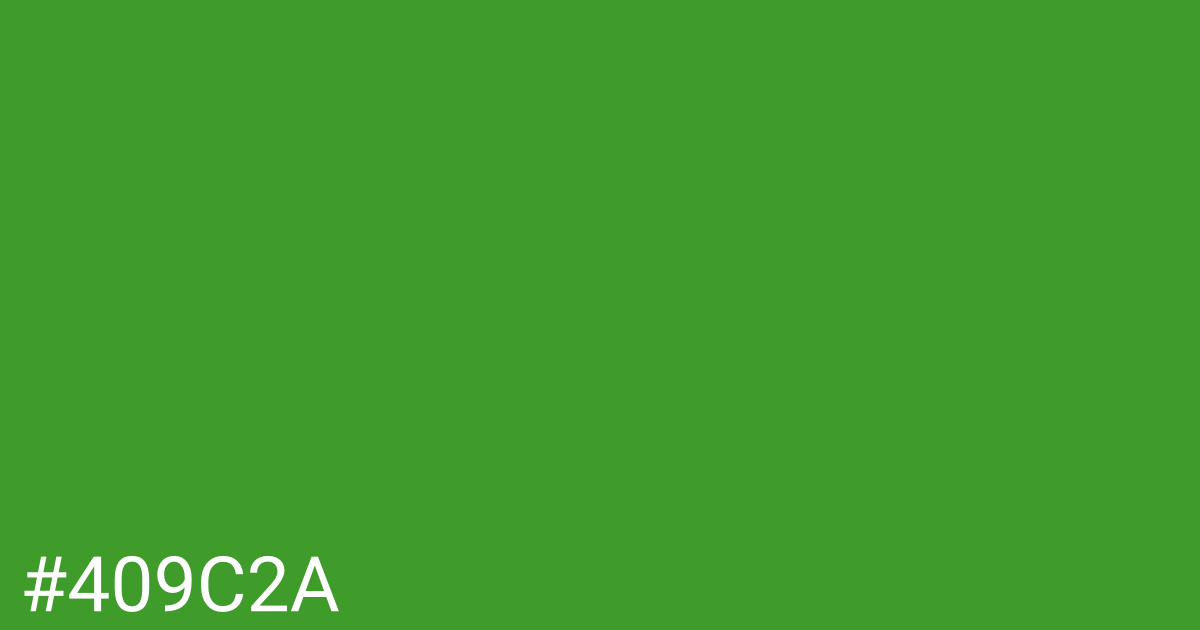 Hex color #409c2a graphic