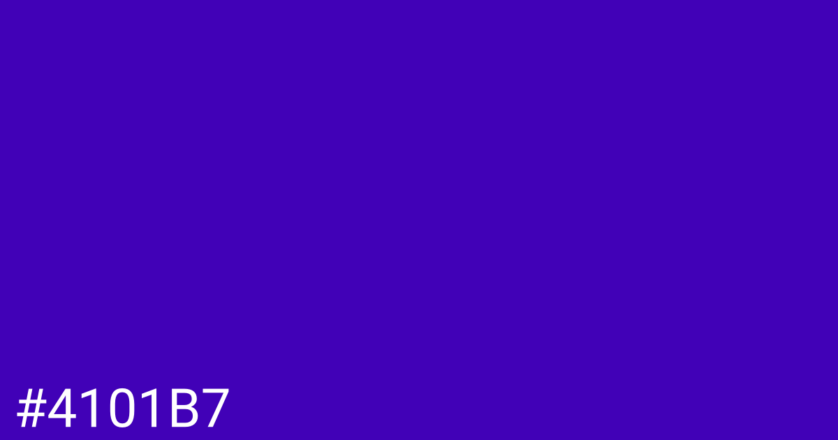 Hex color #4101b7 graphic