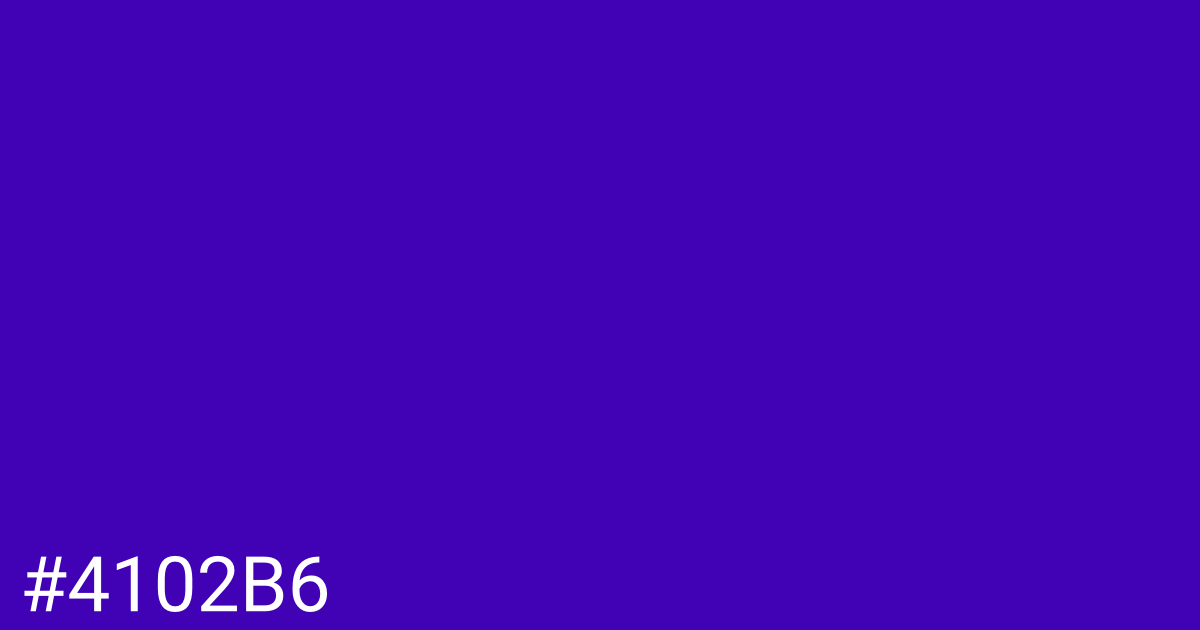 Hex color #4102b6 graphic