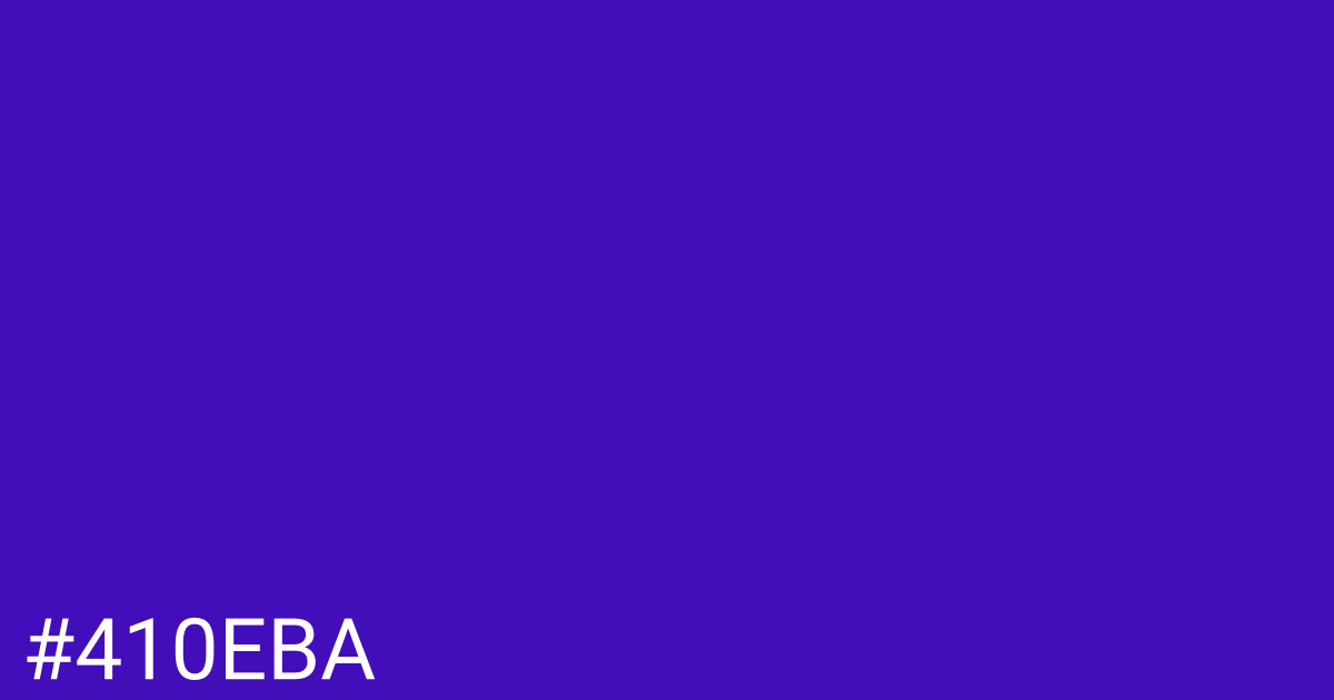 Hex color #410eba graphic