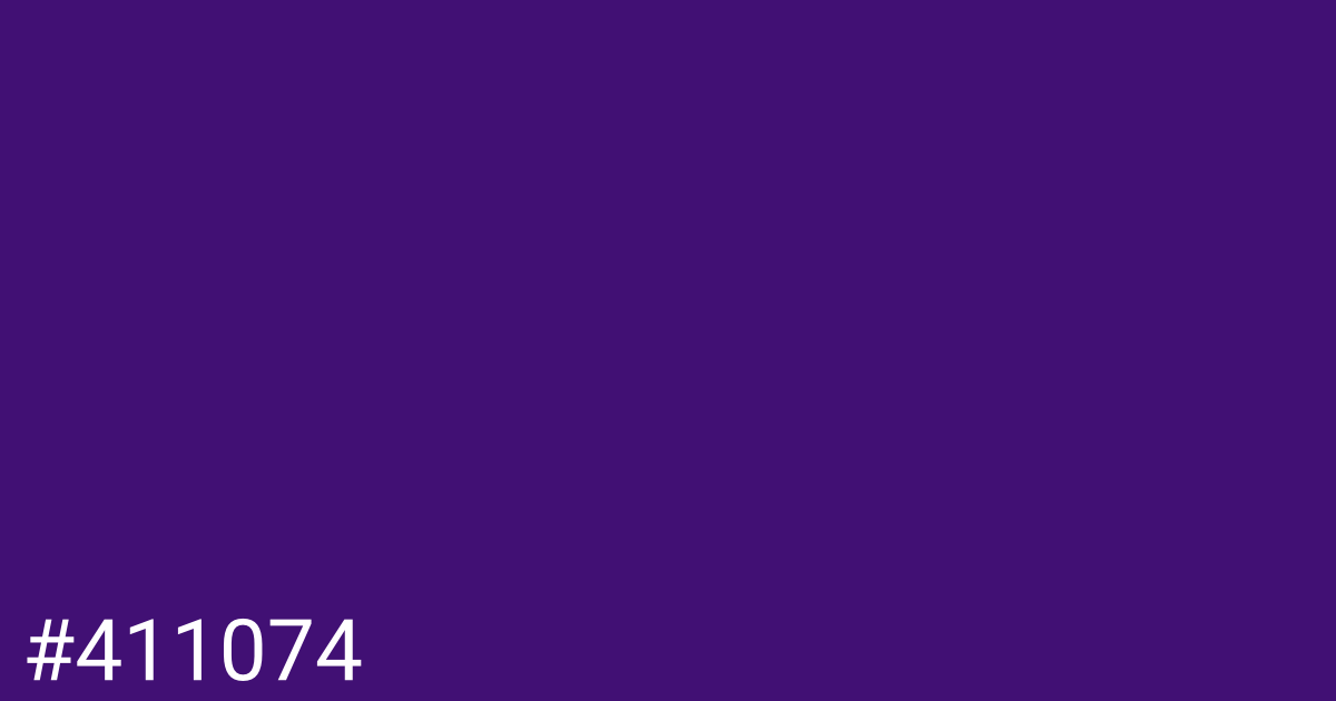 Hex color #411074 graphic