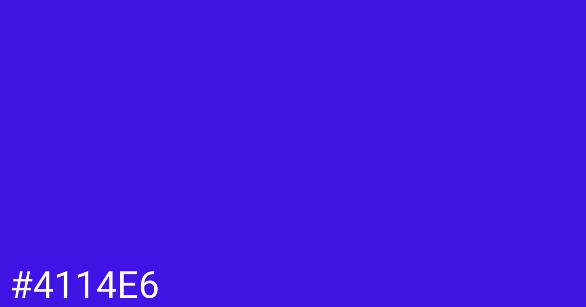 Hex color #4114e6 graphic