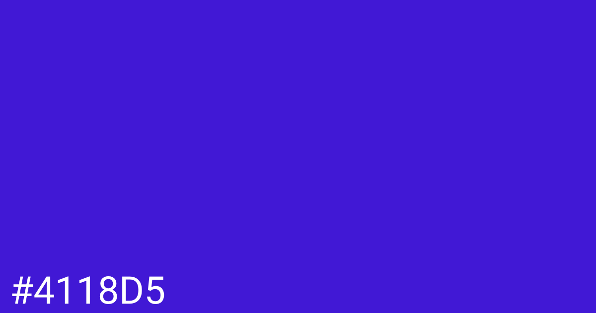 Hex color #4118d5 graphic