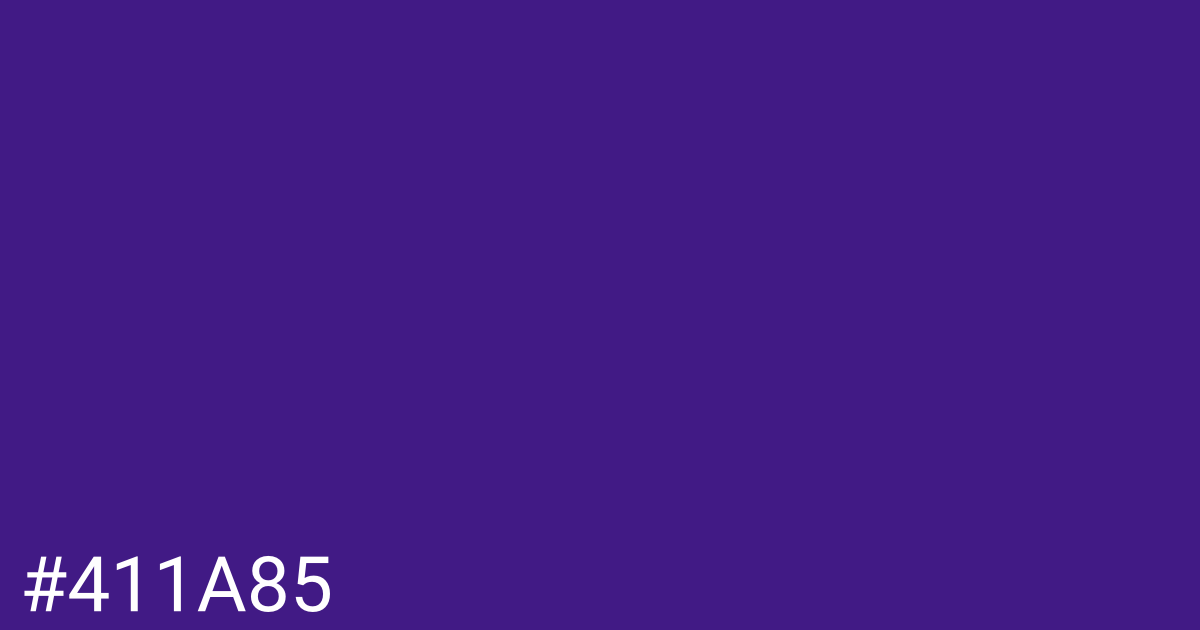 Hex color #411a85 graphic