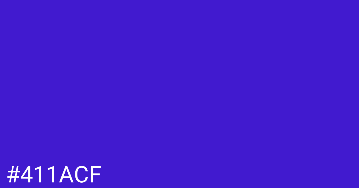 Hex color #411acf graphic