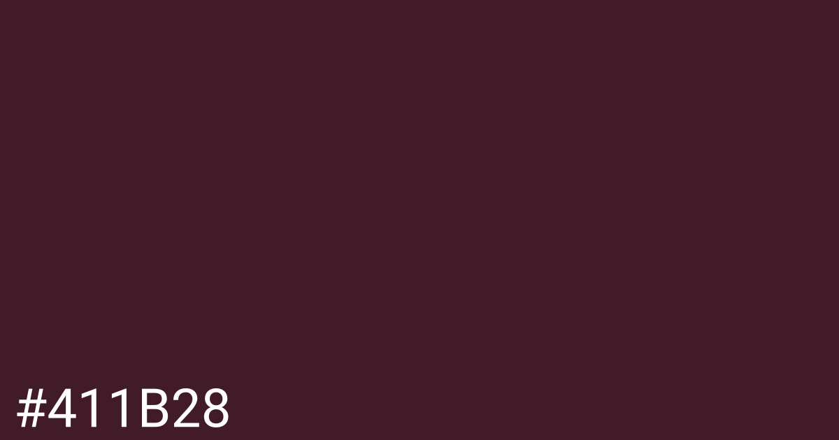 Hex color #411b28 graphic