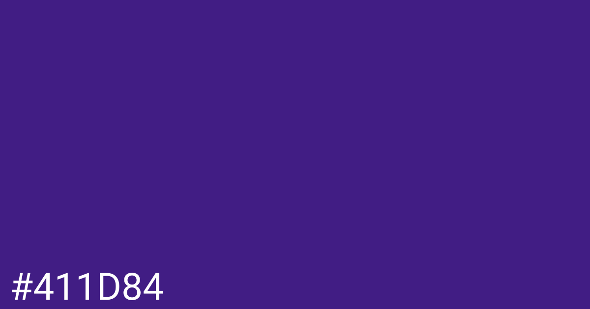 Hex color #411d84 graphic