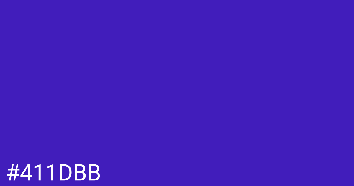 Hex color #411dbb graphic