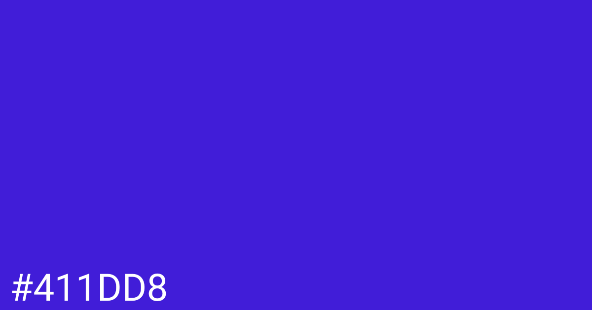 Hex color #411dd8 graphic