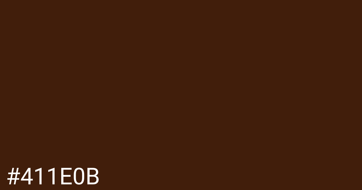 Hex color #411e0b graphic