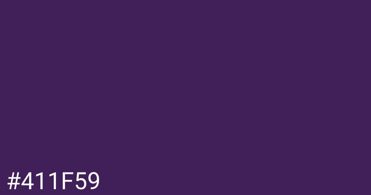 Hex color #411f59 graphic