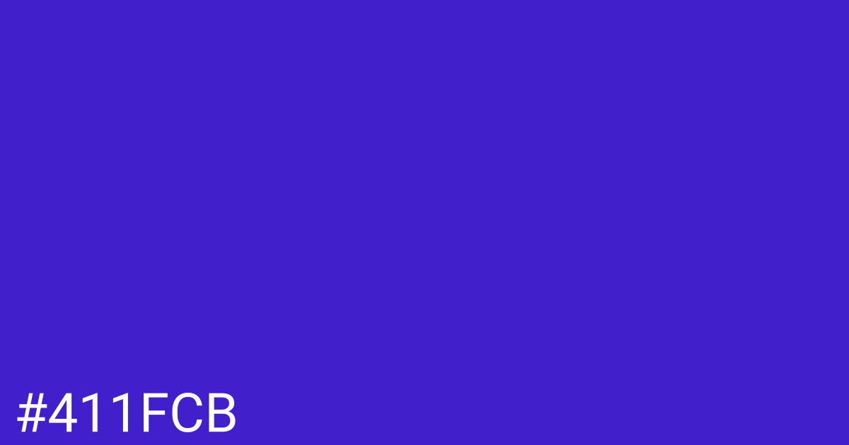 Hex color #411fcb graphic