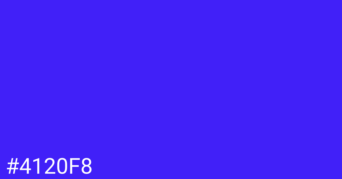 Hex color #4120f8 graphic