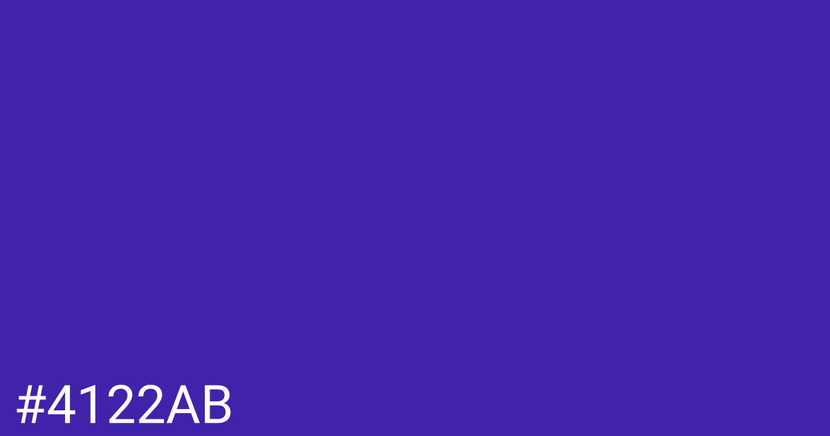 Hex color #4122ab graphic