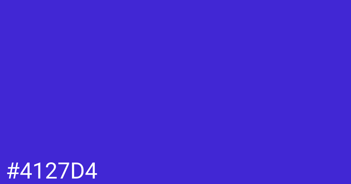 Hex color #4127d4 graphic