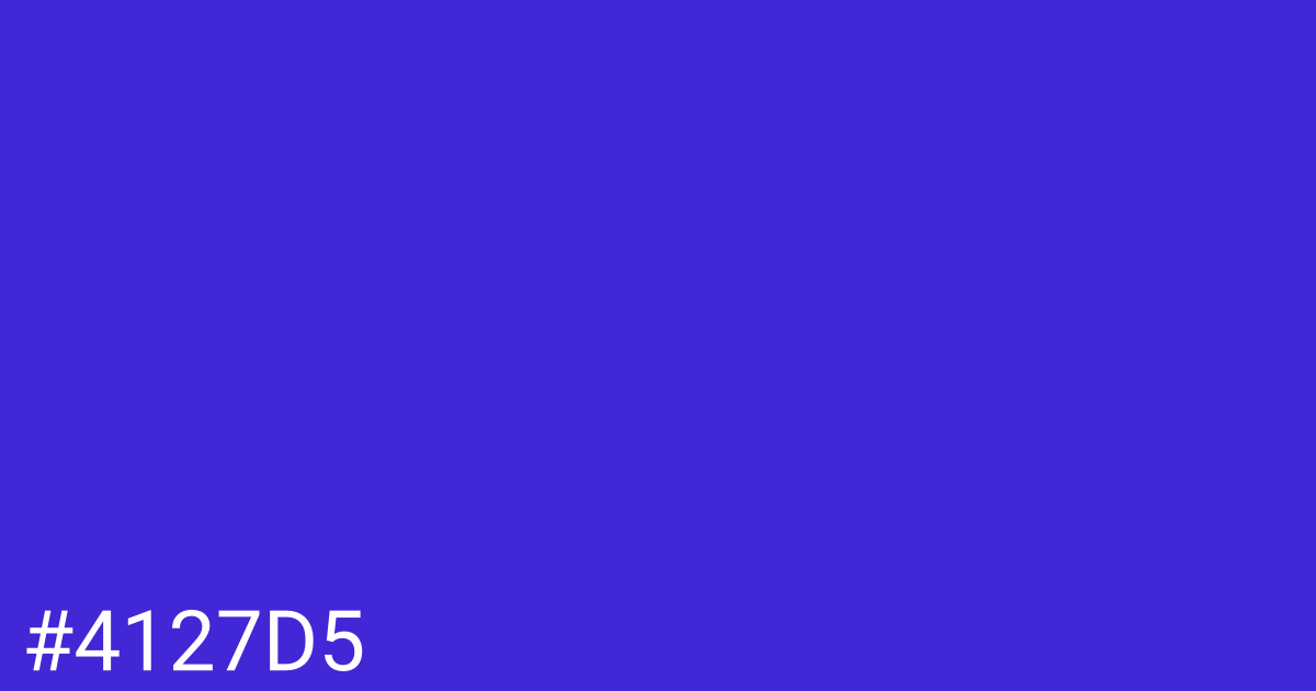 Hex color #4127d5 graphic