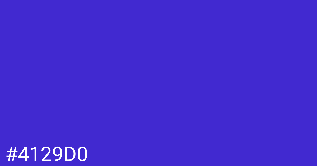 Hex color #4129d0 graphic