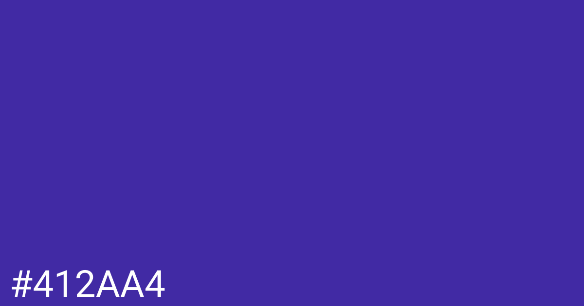 Hex color #412aa4 graphic