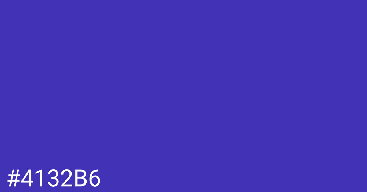 Hex color #4132b6 graphic