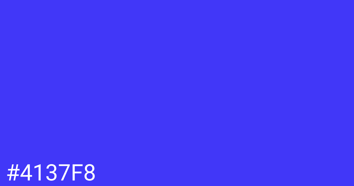 Hex color #4137f8 graphic