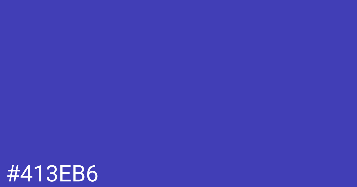 Hex color #413eb6 graphic