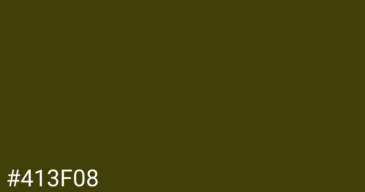Hex color #413f08 graphic