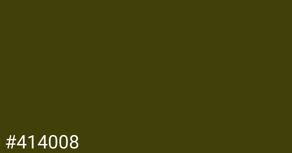 Hex color #414008 graphic