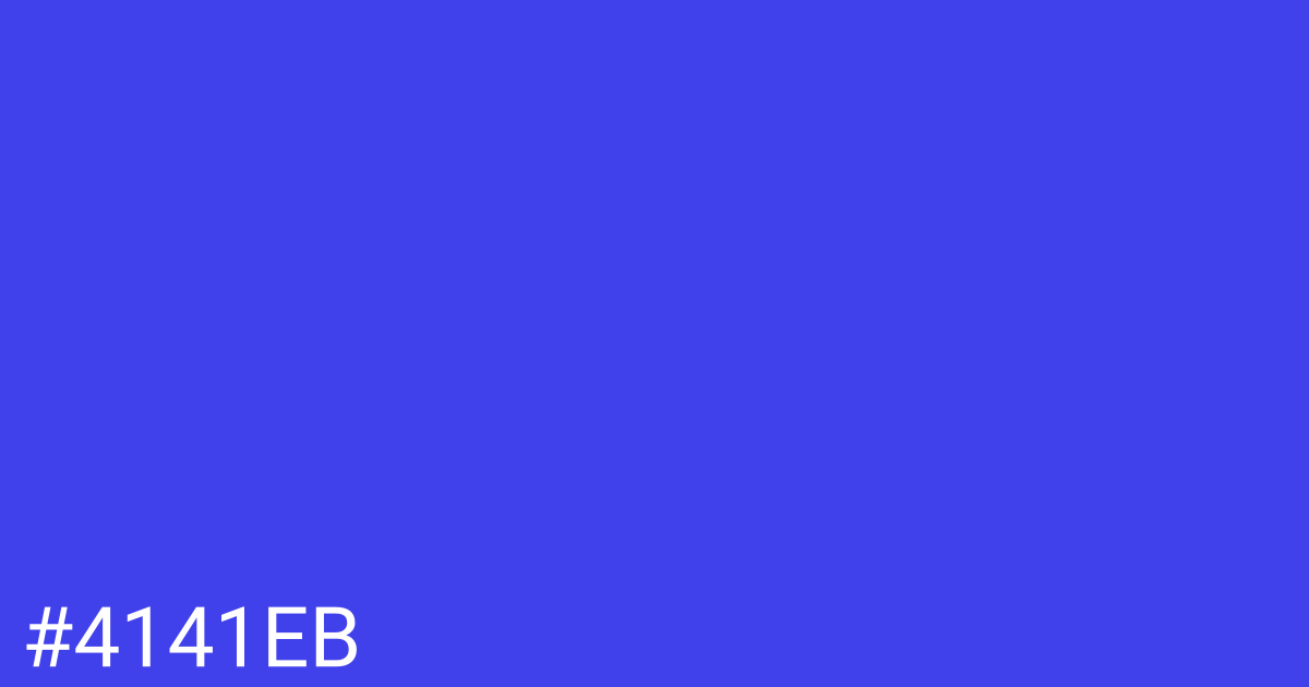 Hex color #4141eb graphic
