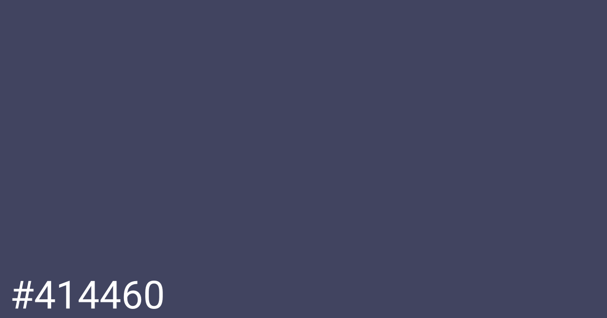 Hex color #414460 graphic