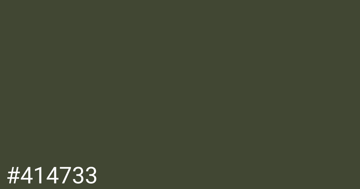 Hex color #414733 graphic