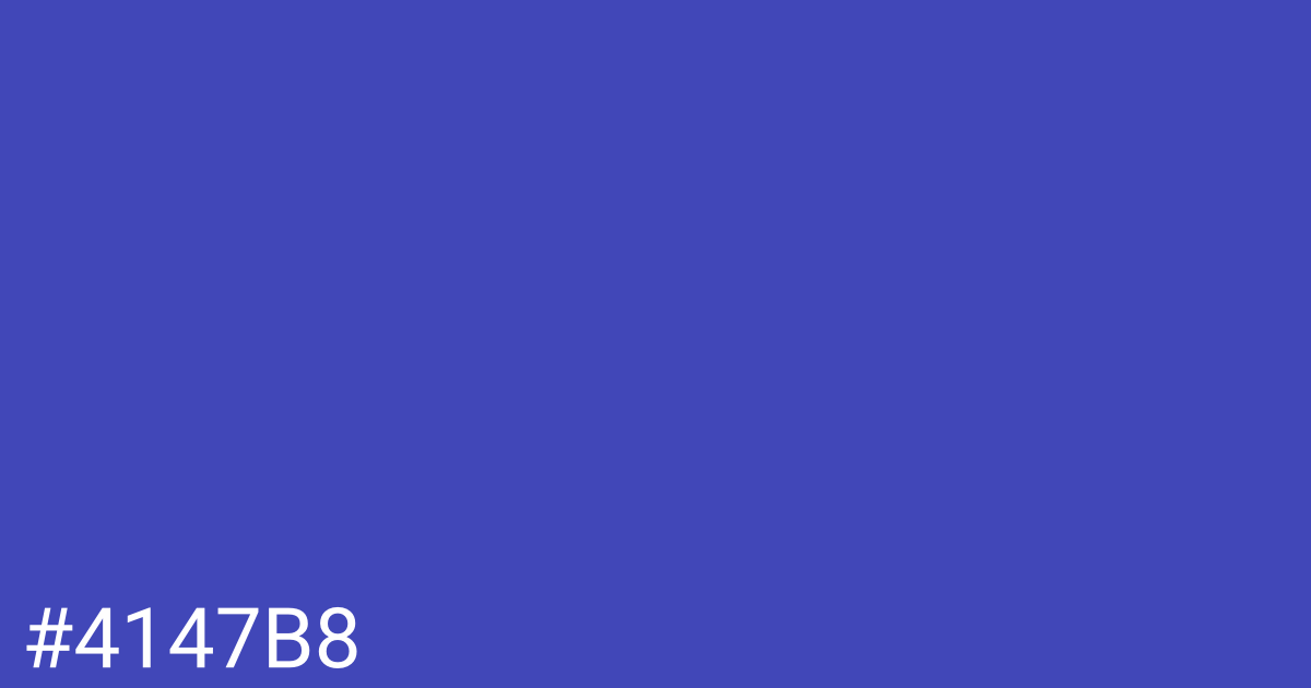 Hex color #4147b8 graphic