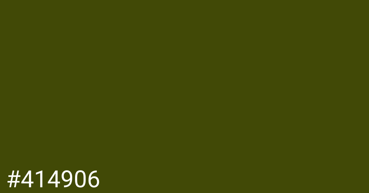 Hex color #414906 graphic