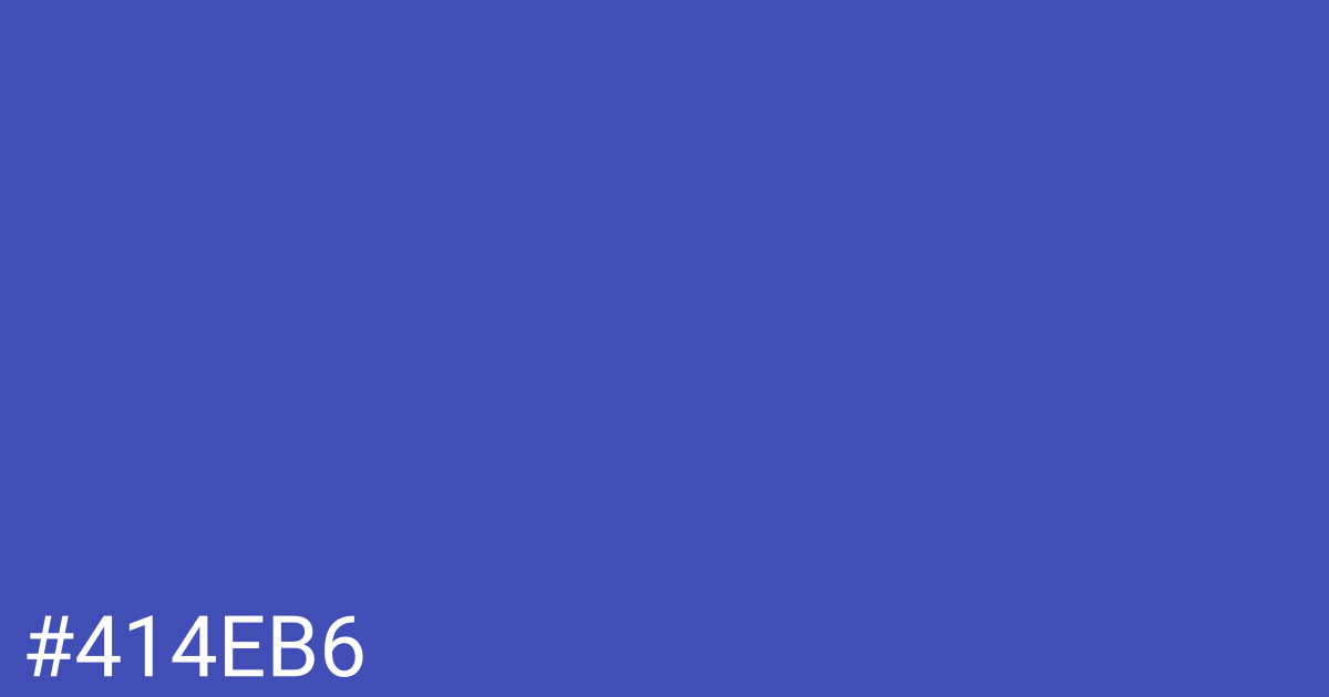 Hex color #414eb6 graphic