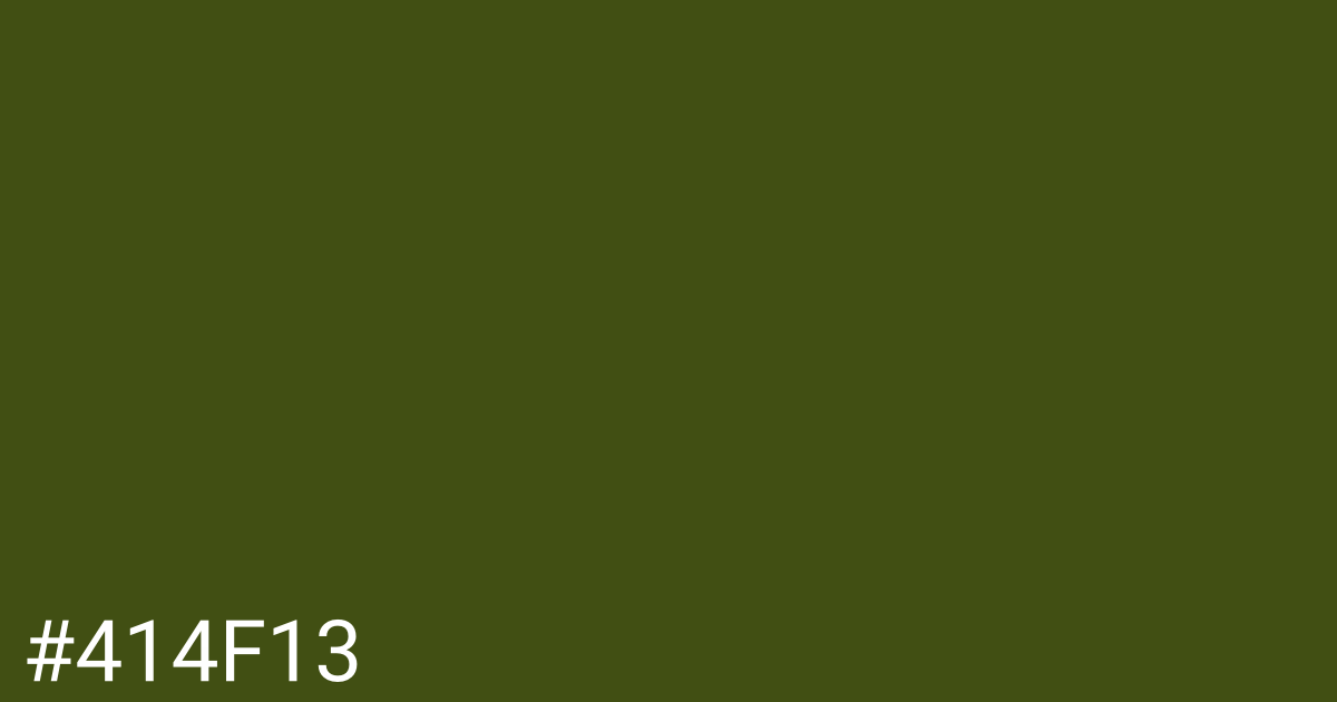 Hex color #414f13 graphic