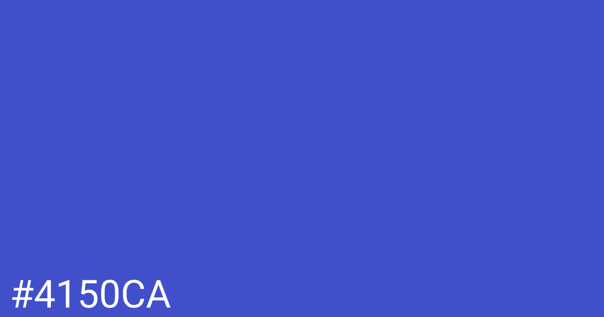 Hex color #4150ca graphic