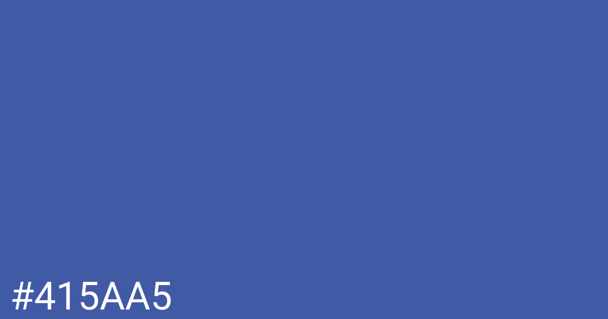 Hex color #415aa5 graphic