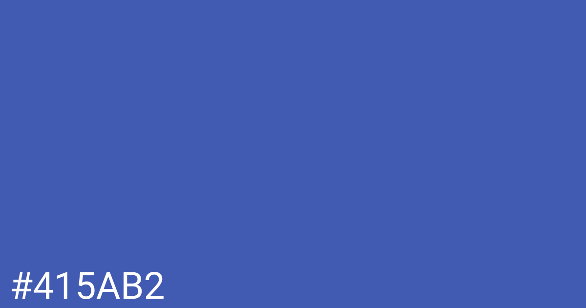 Hex color #415ab2 graphic