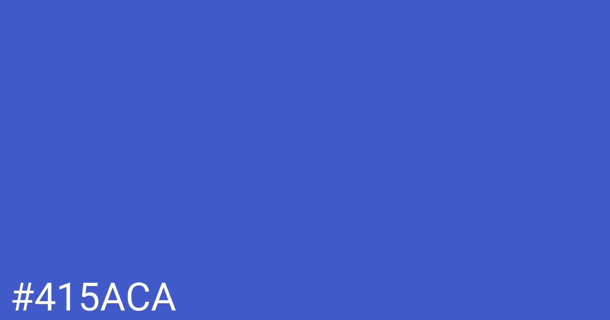 Hex color #415aca graphic