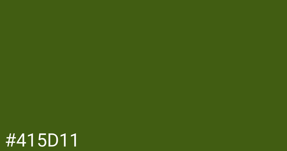 Hex color #415d11 graphic