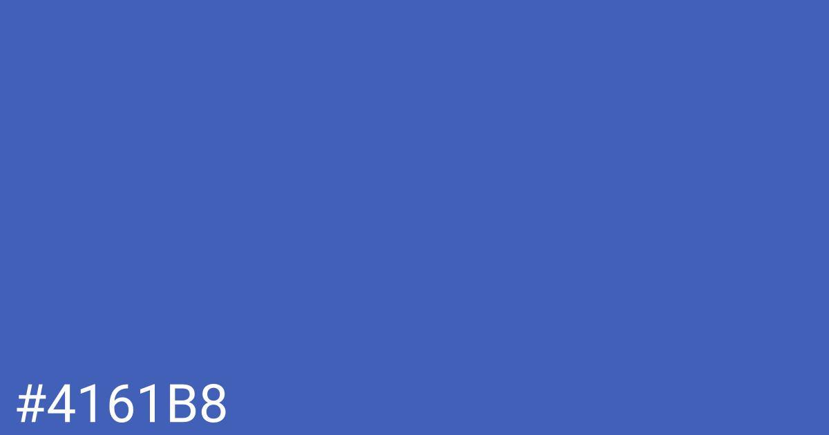 Hex color #4161b8 graphic