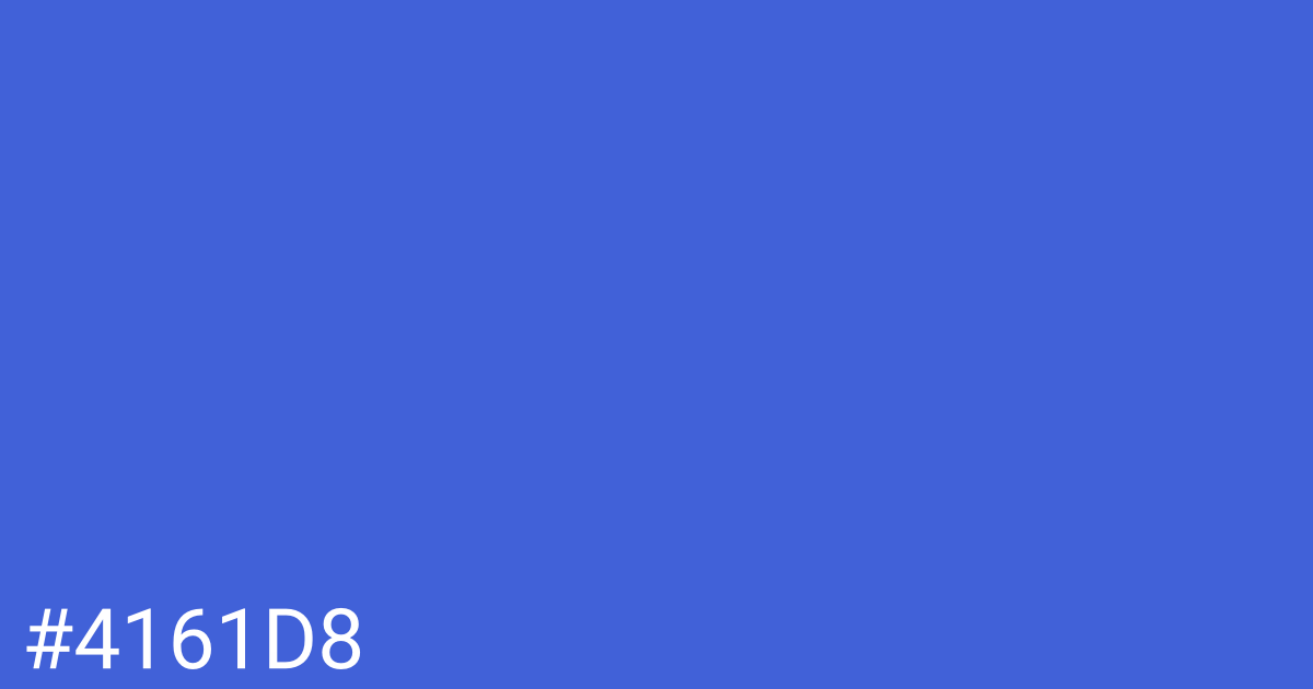 Hex color #4161d8 graphic