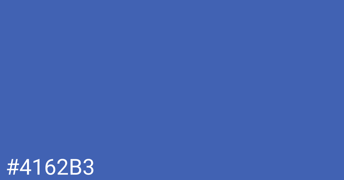 Hex color #4162b3 graphic