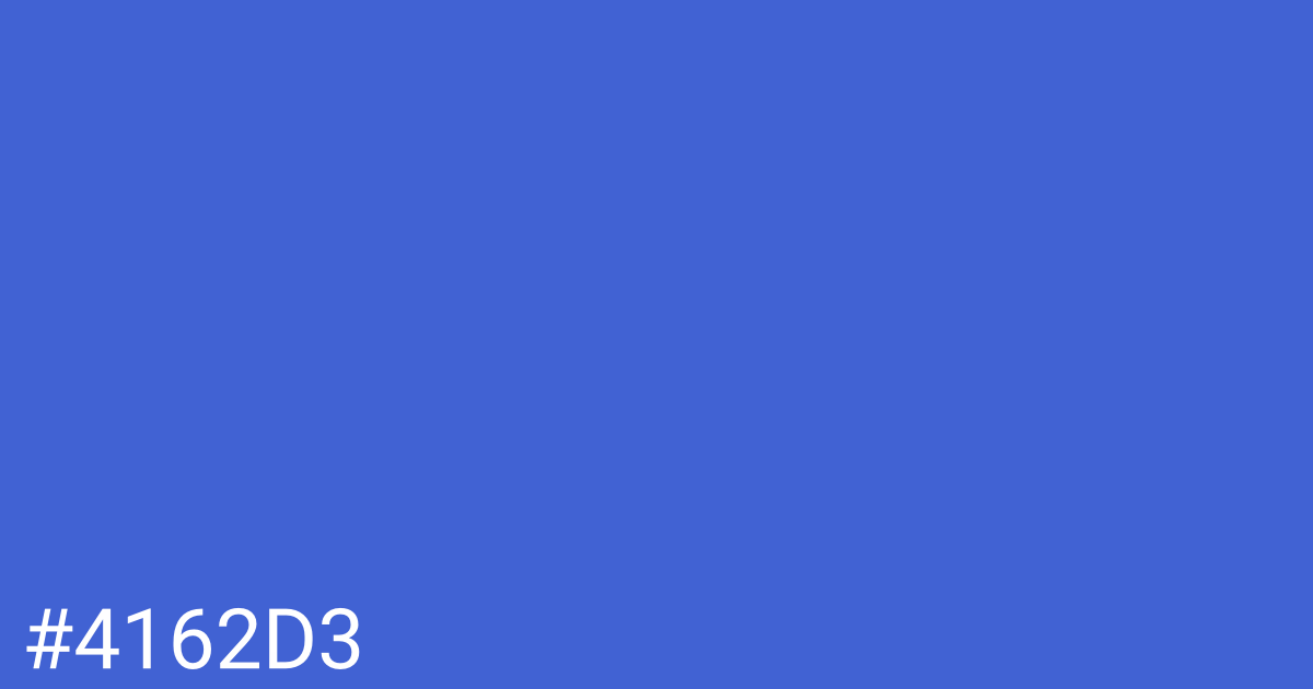 Hex color #4162d3 graphic