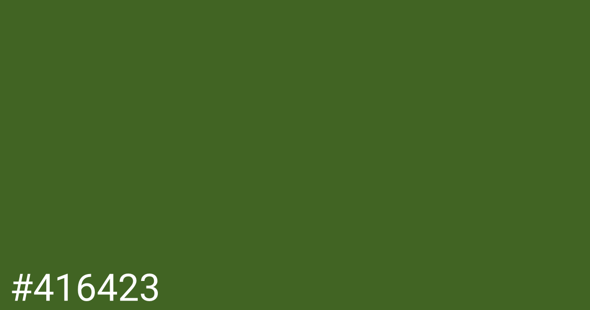 Hex color #416423 graphic