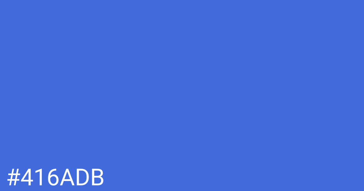 Hex color #416adb graphic
