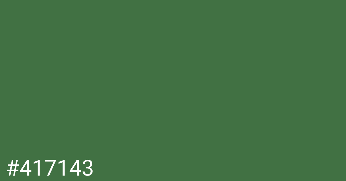 Hex color #417143 graphic