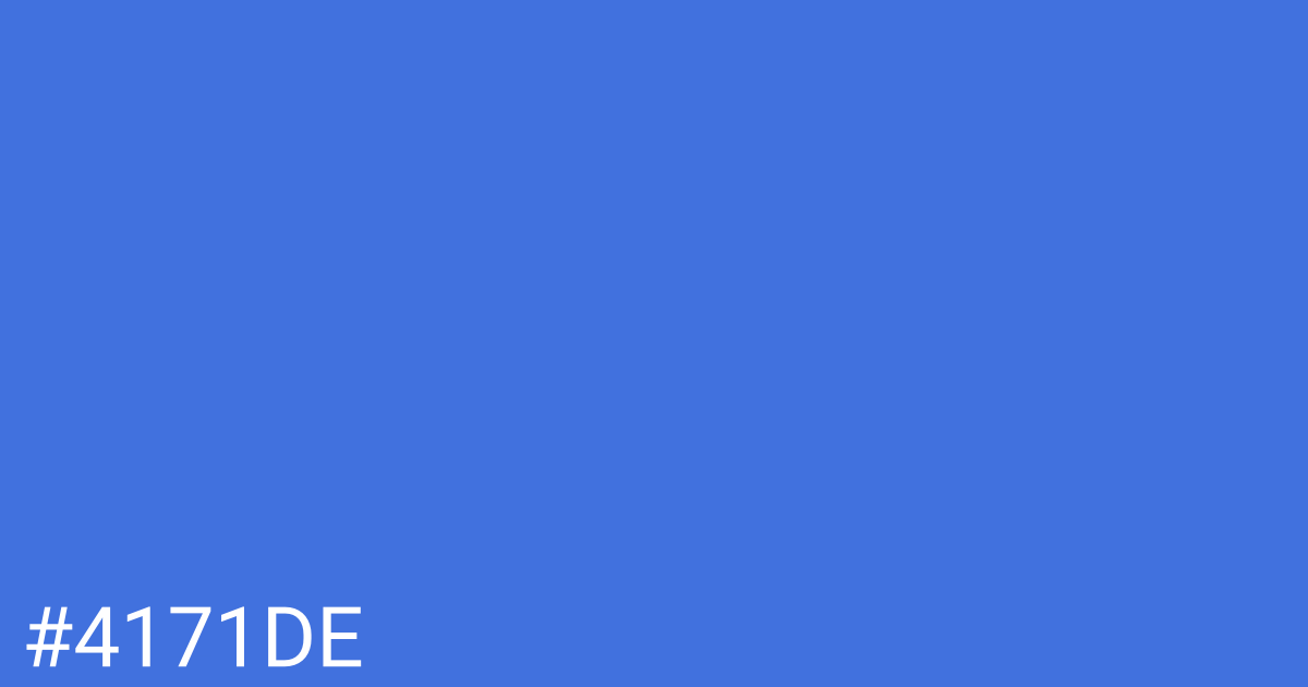 Hex color #4171de graphic