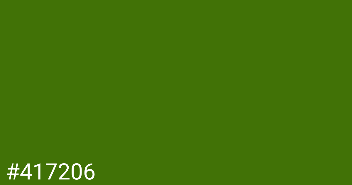 Hex color #417206 graphic