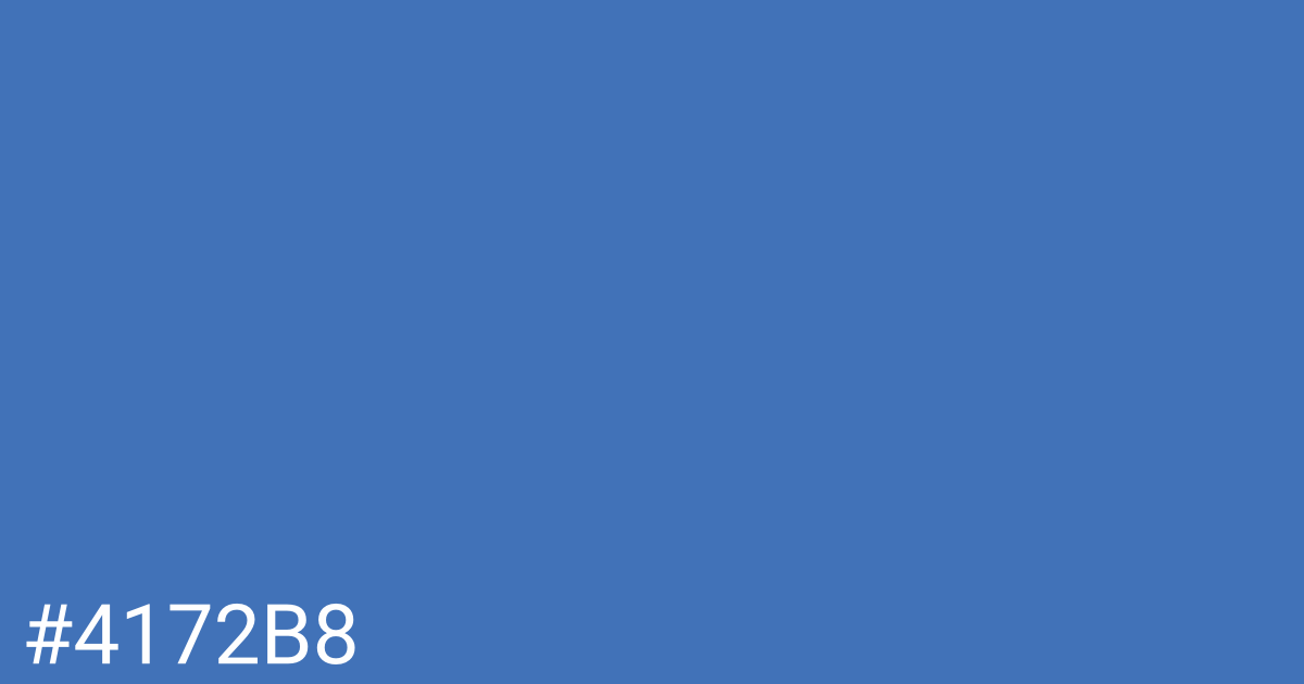 Hex color #4172b8 graphic